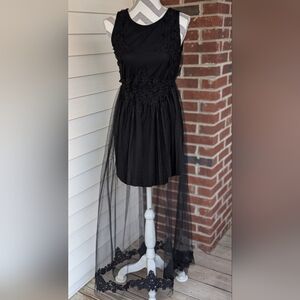 Forever 21 Black Lace Overlay Dress